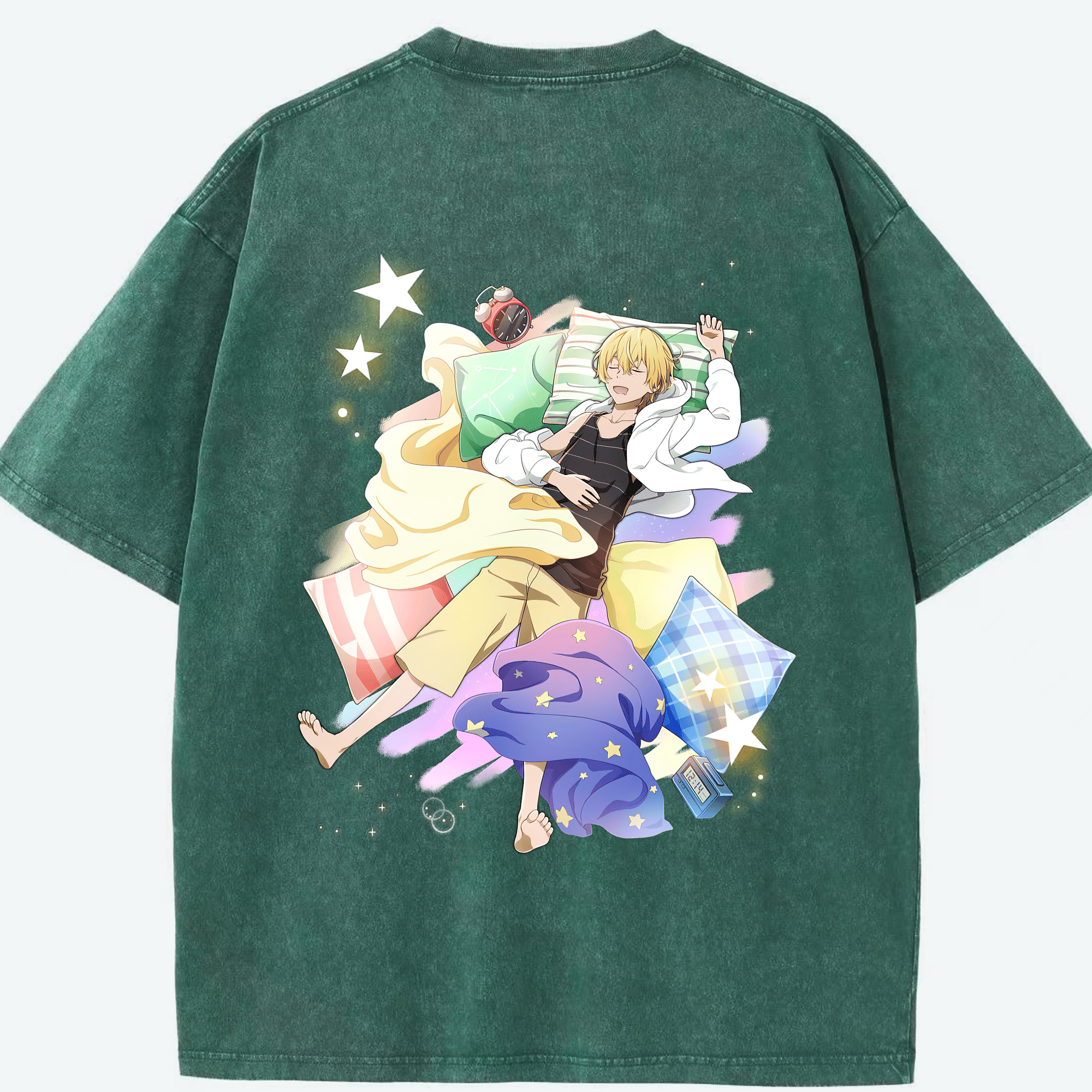 （画像用） 文豪ストレイドッグス Bungo Stray Dogs 綿100% ヴィンテージ風 半袖Tシャツ（背面プリント）